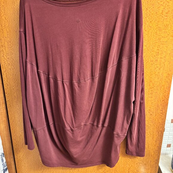 Lululemon Back in Action Long Sleeve - Dark Purple - Size 6 - Picture 3 of 8